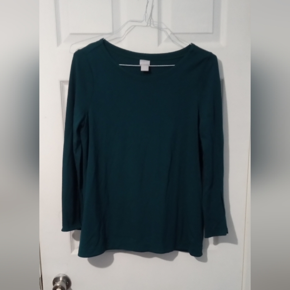 Chico's Teal Long Sleeve Top